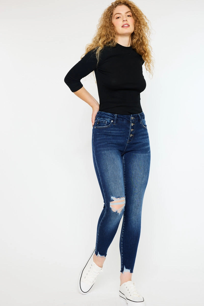 Milo High Rise Ankle Skinny Jeans - Curvy
