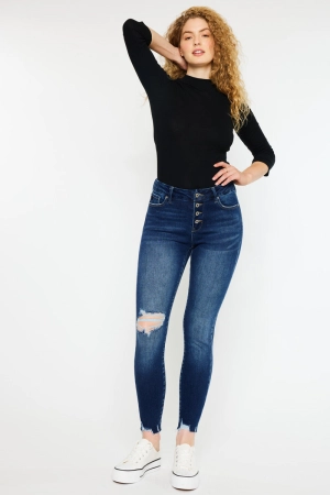 Milo High Rise Ankle Skinny Jeans - Curvy