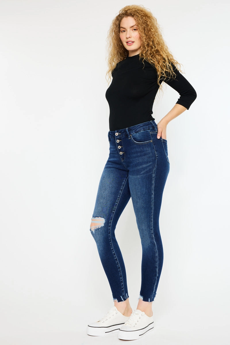 Milo High Rise Ankle Skinny Jeans - Curvy
