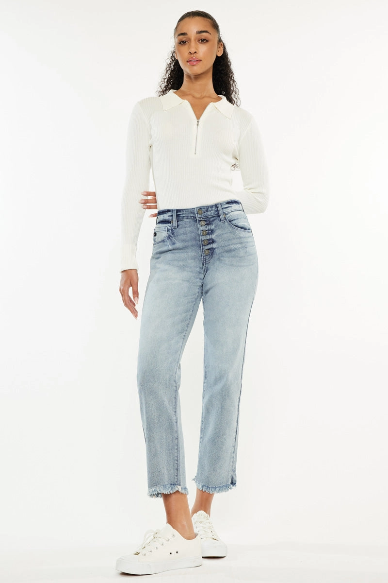 Morgana Essentials High Rise Straight Fit Leg Jeans