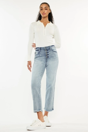 Morgana Essentials High Rise Straight Fit Leg Jeans