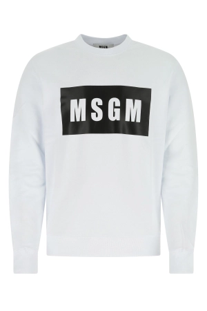 MSGM Logo Printed Crewneck Sweatshirt