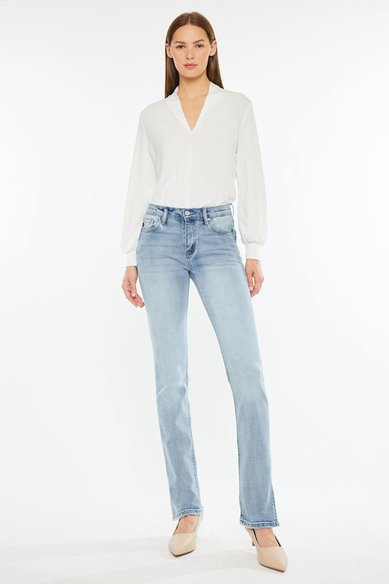 Nadia Mid Rise Y2K Bootcut Jeans