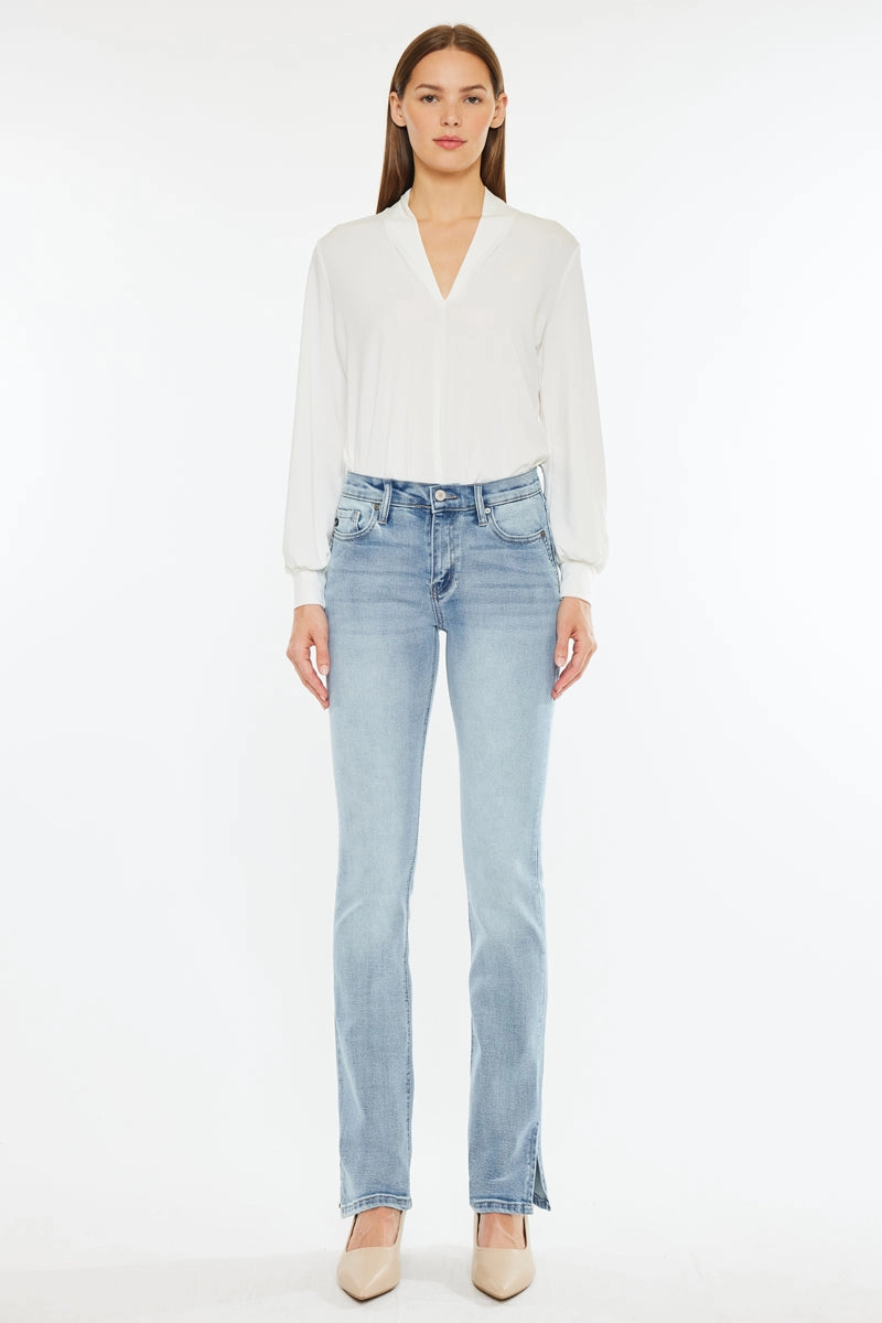 Nadia Mid Rise Y2K Bootcut Jeans