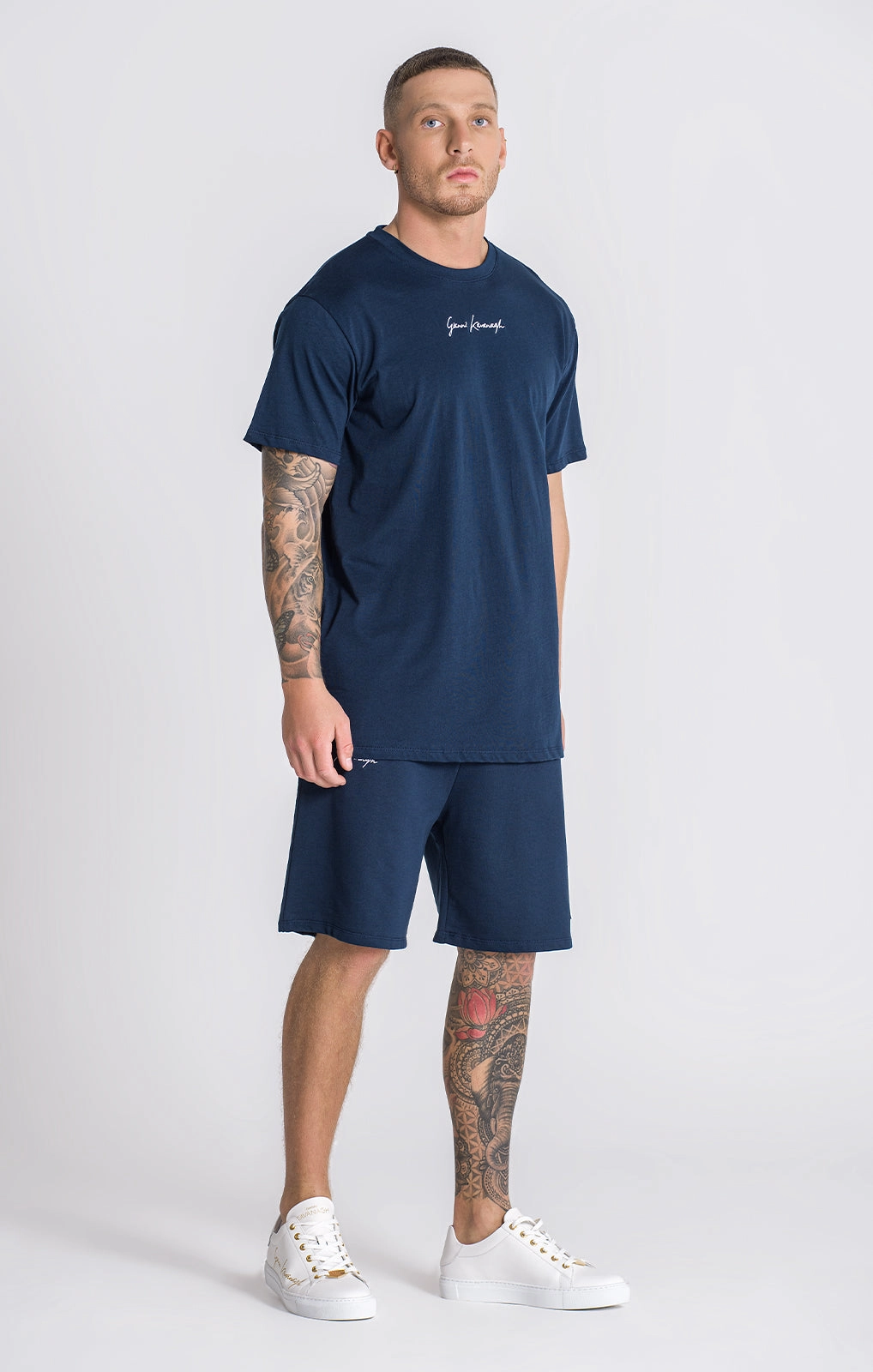 Navy Blue Block Tee