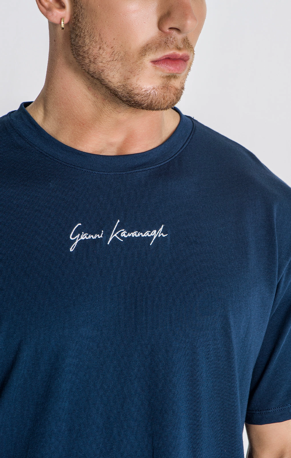 Navy Blue Block Tee