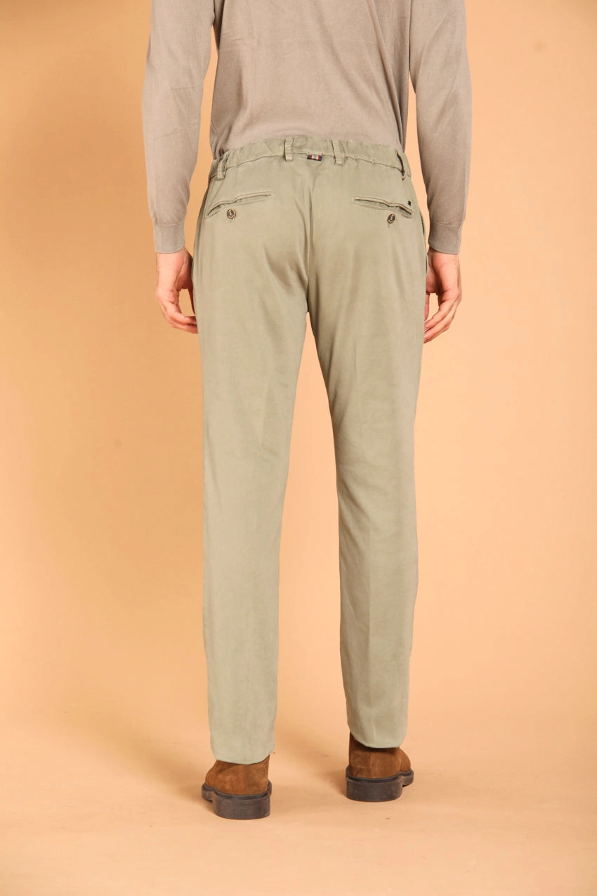 New York 1 Pinces City String in gabardine stretch regular fit