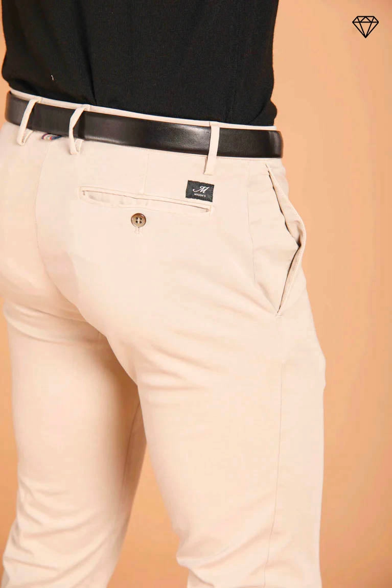 New York men's chino pants in gabardine  stretch regular fit  ①