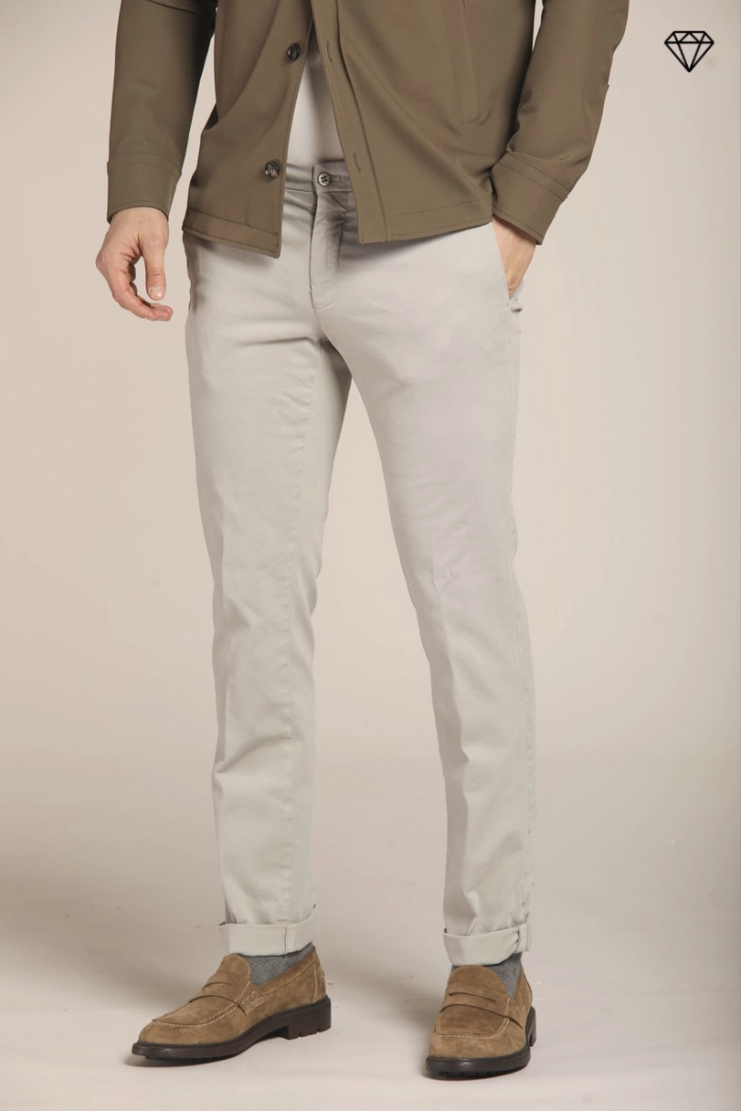 New York men's  chino pants in gabardine  stretch regular fit ①