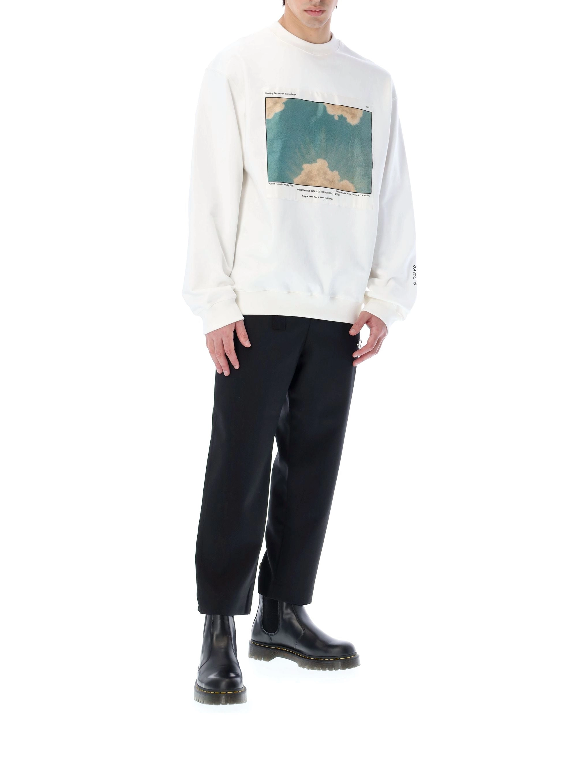 OAMC Cumulus Graphic Printed Crewneck Sweatshirt