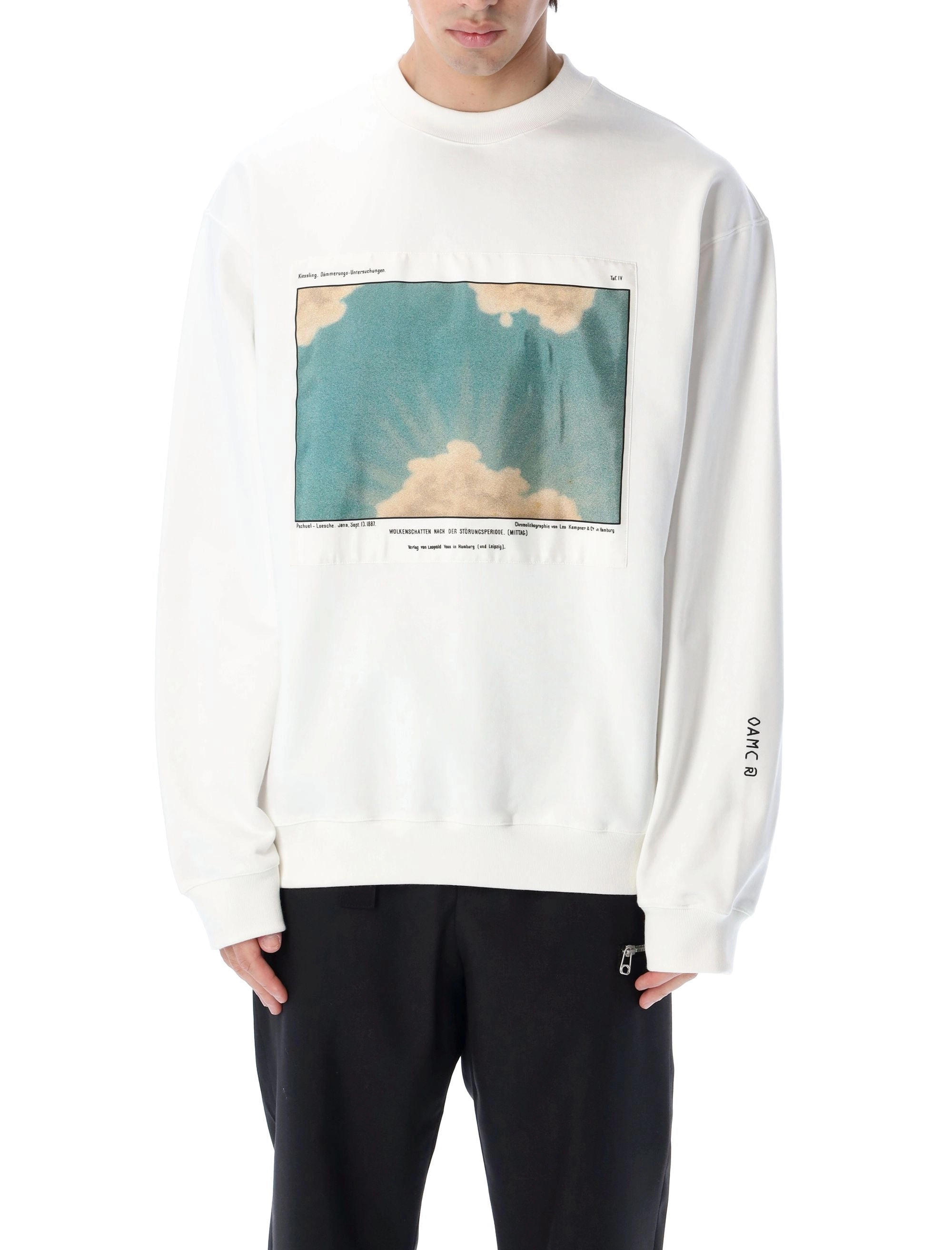 OAMC Cumulus Graphic Printed Crewneck Sweatshirt
