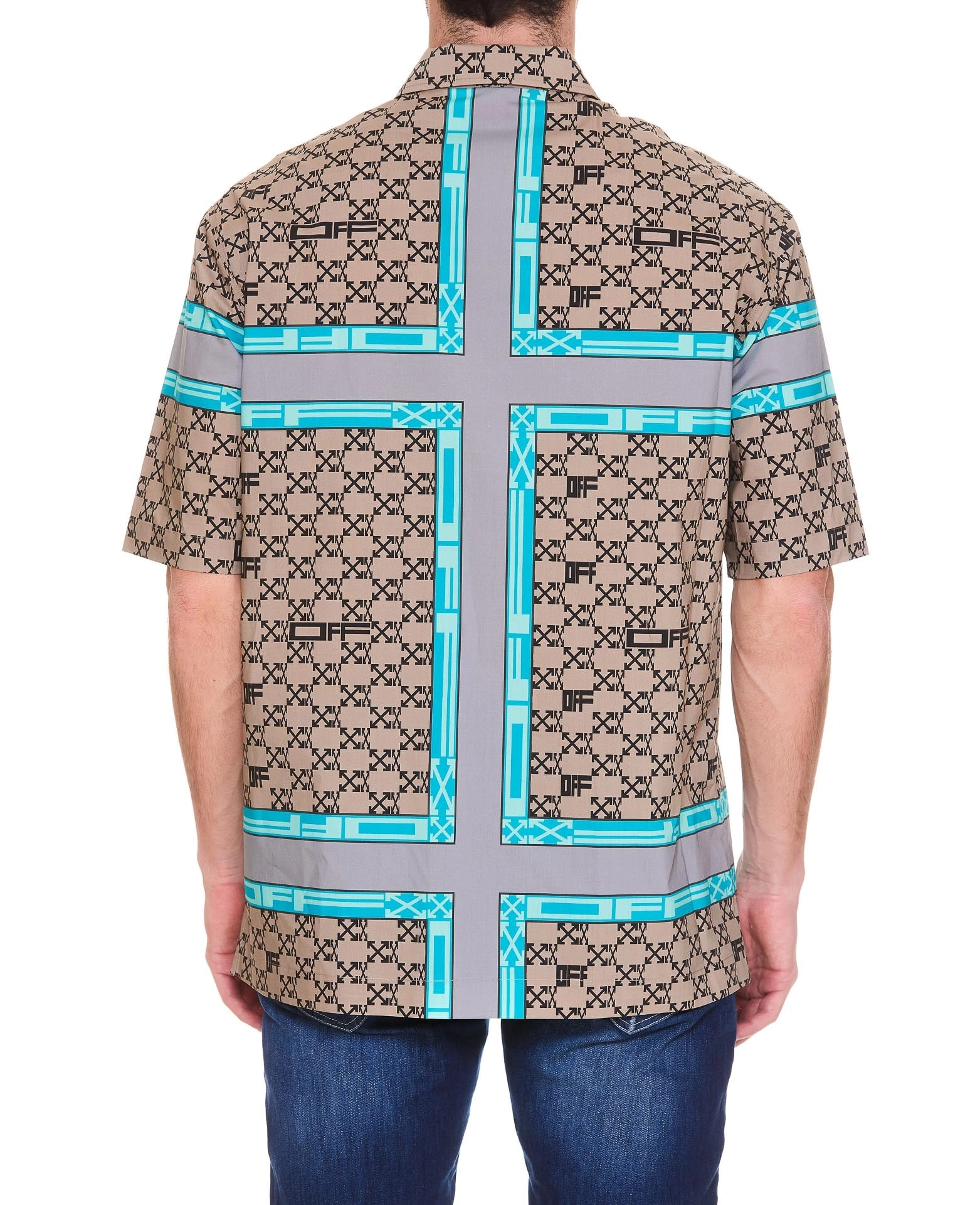 Off-White Buttoned Short-Sleeved Shirt