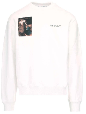 Off-White Graphic Printed Crewneck Sweatshirt