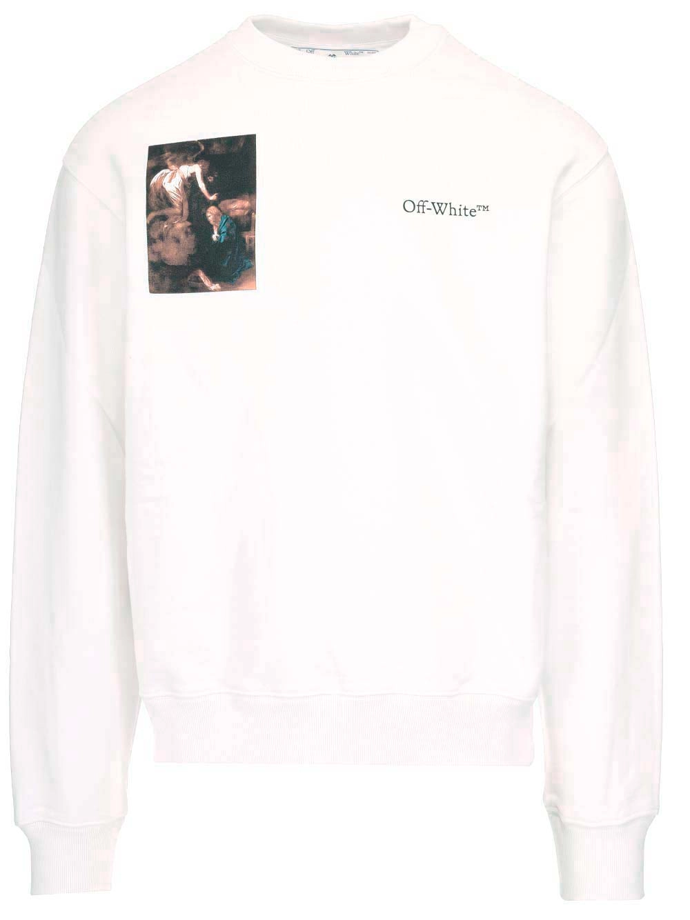 Off-White Graphic Printed Crewneck Sweatshirt