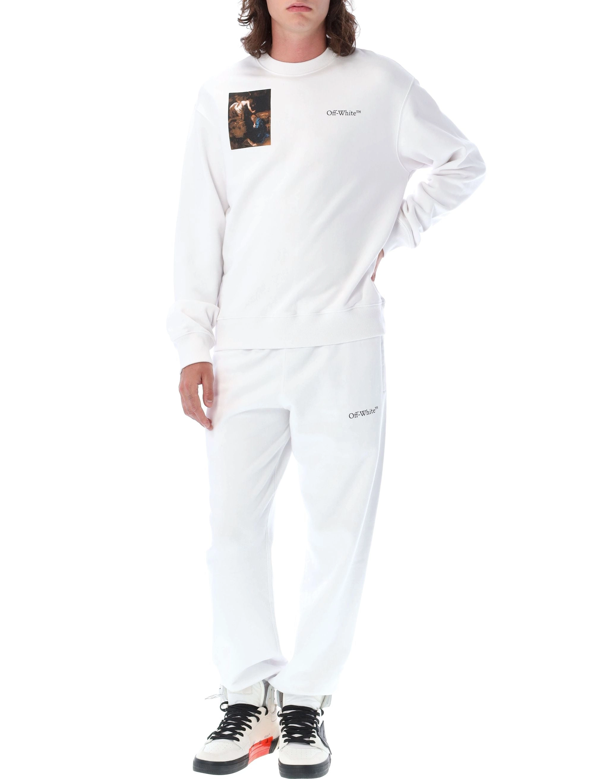Off-White Graphic Printed Crewneck Sweatshirt