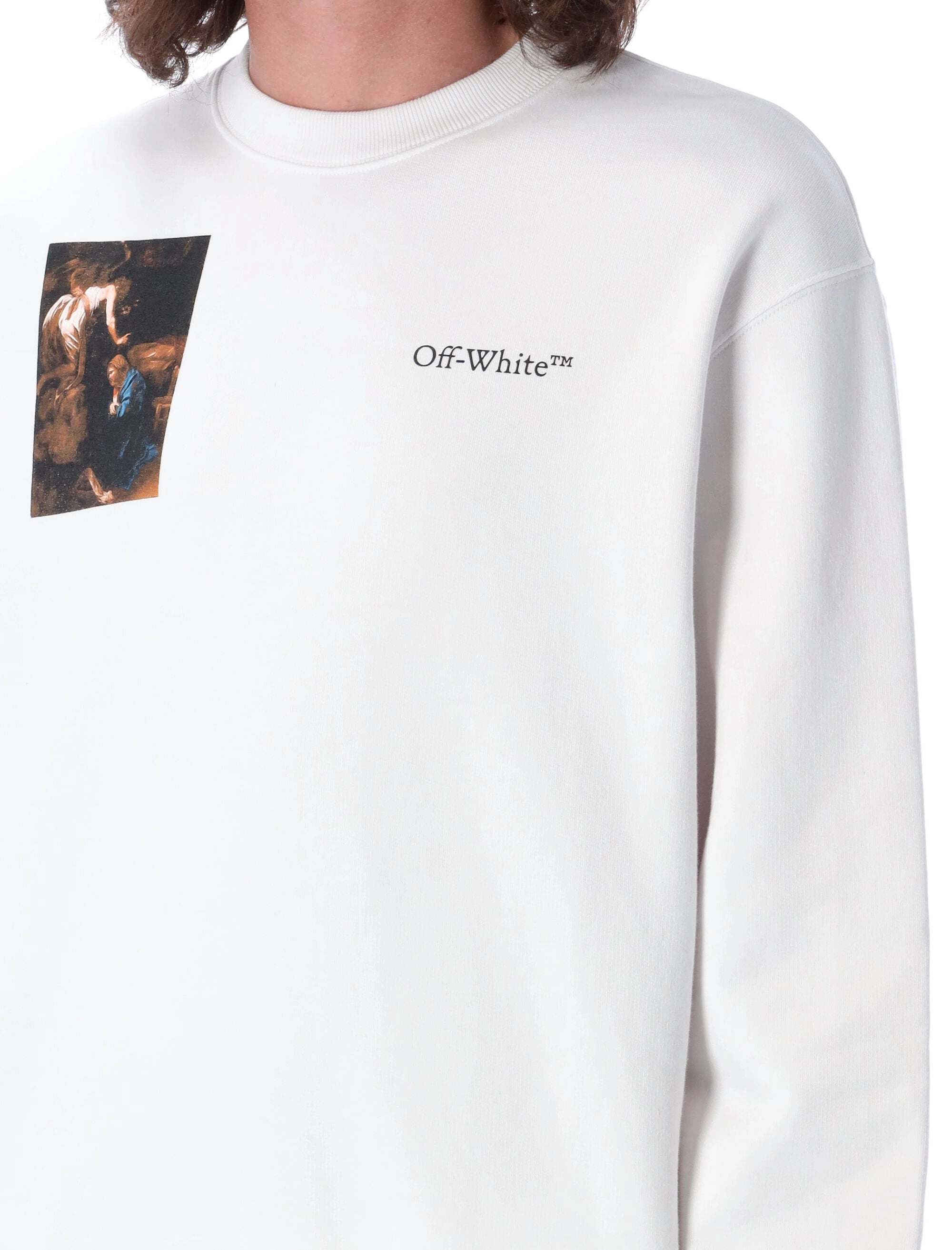 Off-White Graphic Printed Crewneck Sweatshirt