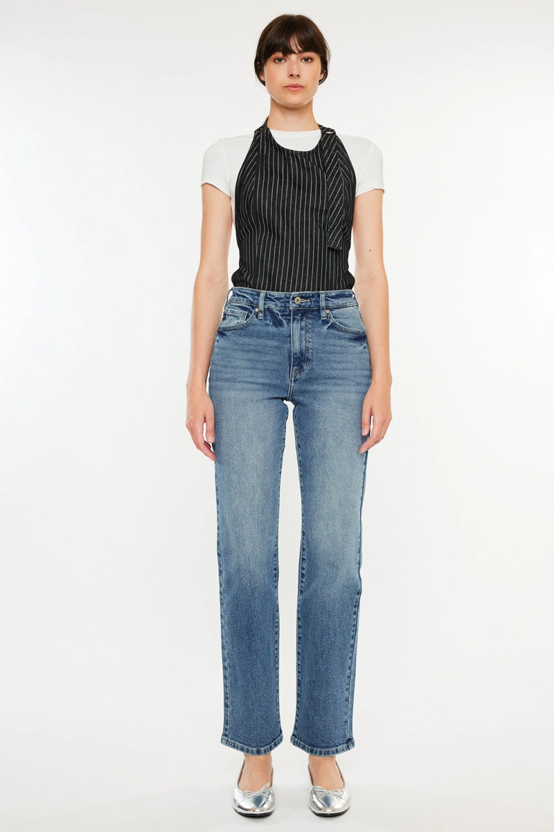 Ophelia High Rise True Straight Leg  Jeans