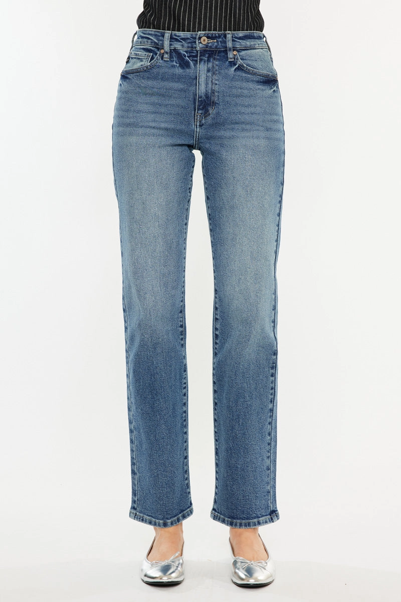 Ophelia High Rise True Straight Leg  Jeans