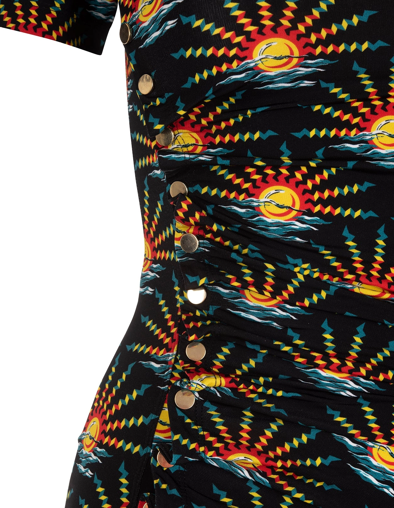 Paco Rabanne Graphic-Printed Asymmetric T-Shirt Dress