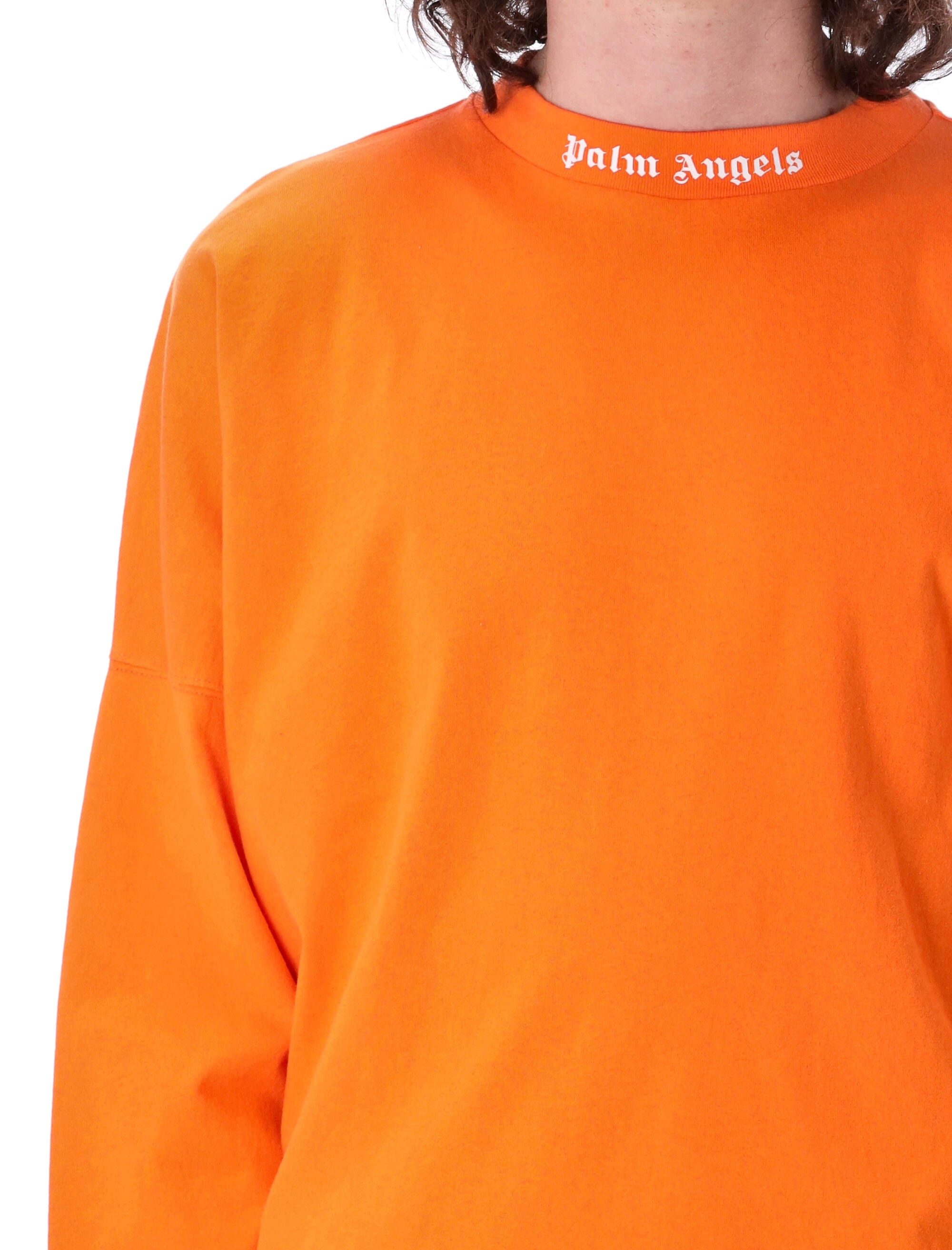 Palm Angels Logo Printed Long-Sleeved T-Shirt