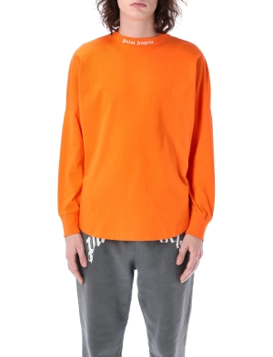 Palm Angels Logo Printed Long-Sleeved T-Shirt
