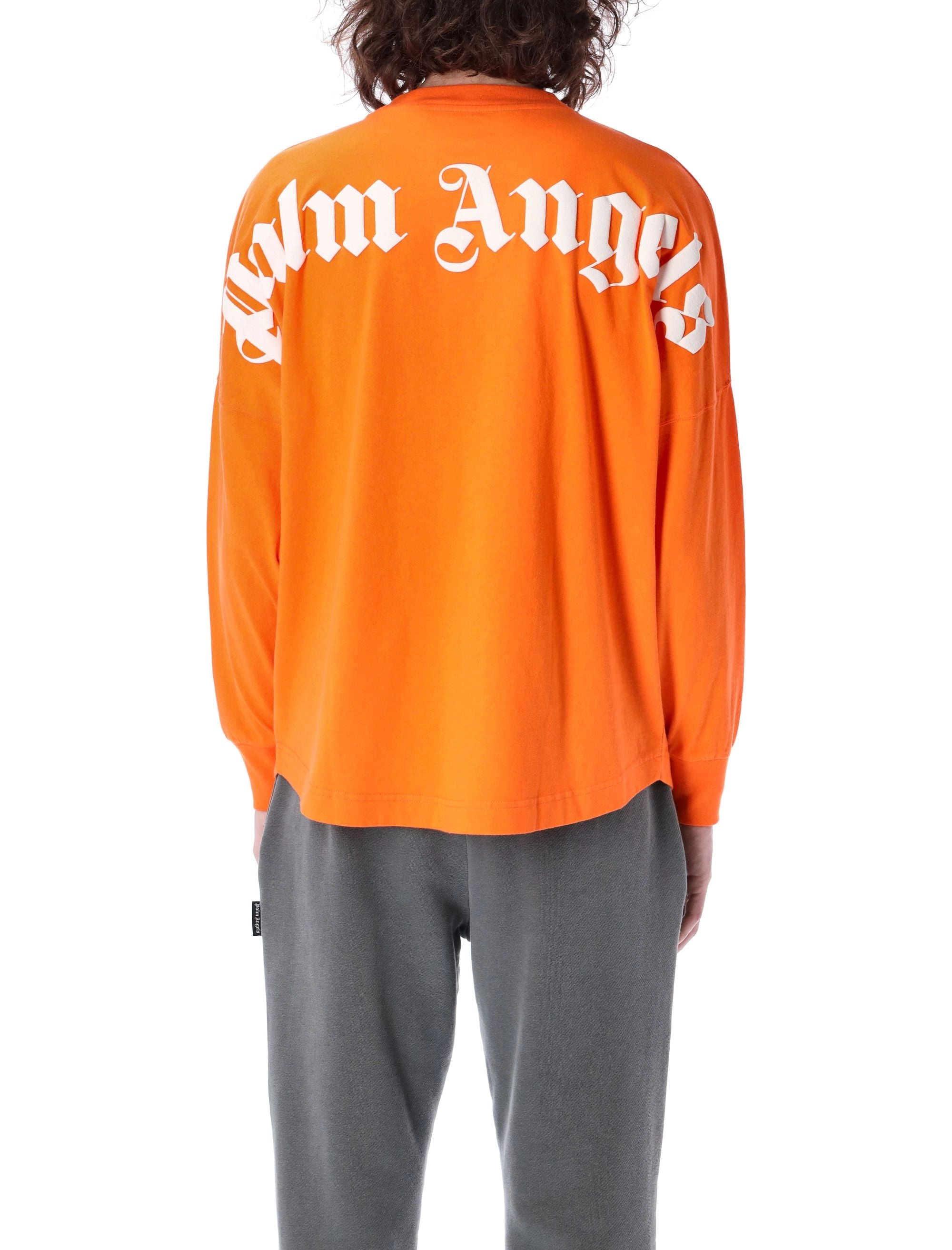 Palm Angels Logo Printed Long-Sleeved T-Shirt