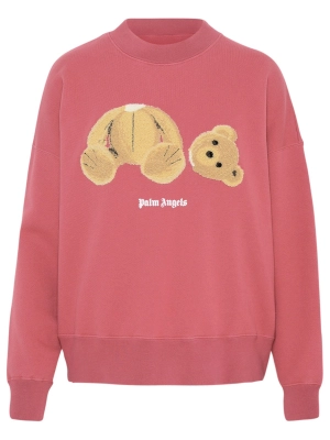 Palm Angels Teddy Bear Crewneck Sweatshirt