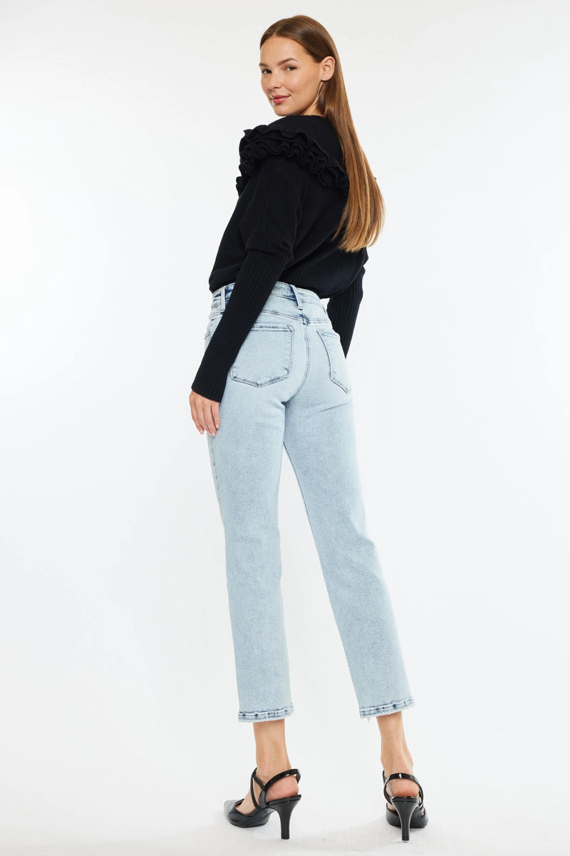 Pam Essentials Mid Rise Crop Straight