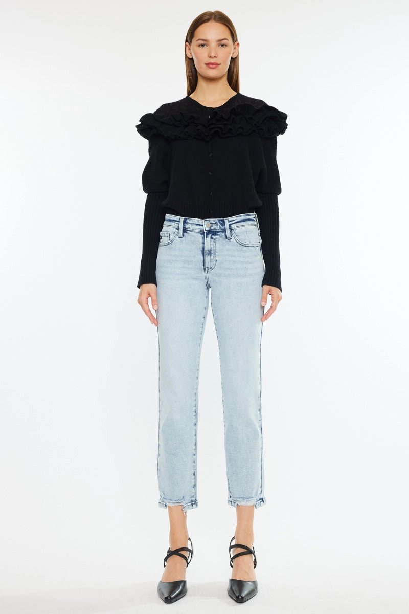 Pam Essentials Mid Rise Crop Straight