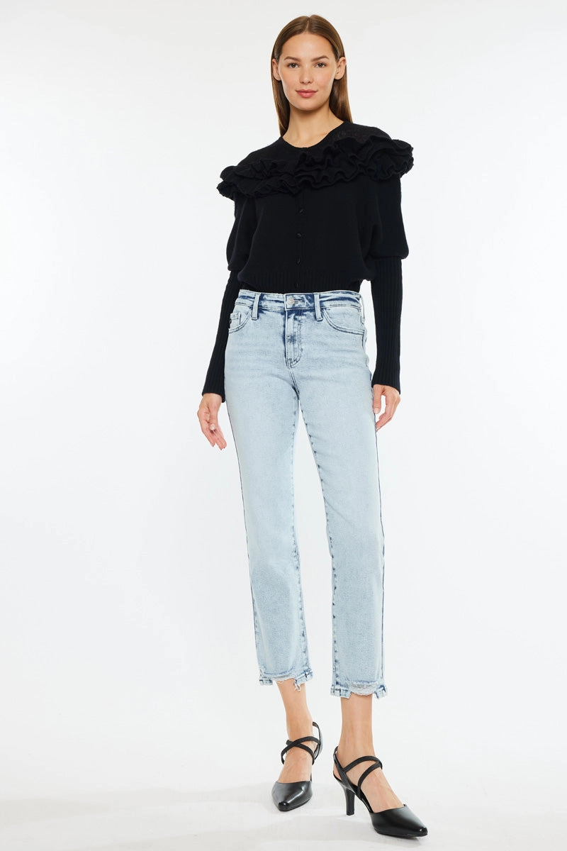Pam Essentials Mid Rise Crop Straight