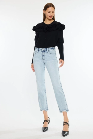 Pam Essentials Mid Rise Crop Straight