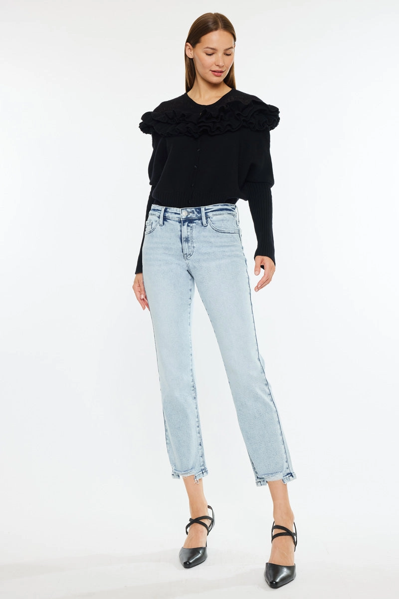 Pam Essentials Mid Rise Crop Straight