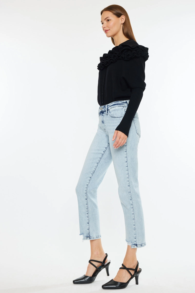 Pam Essentials Mid Rise Crop Straight