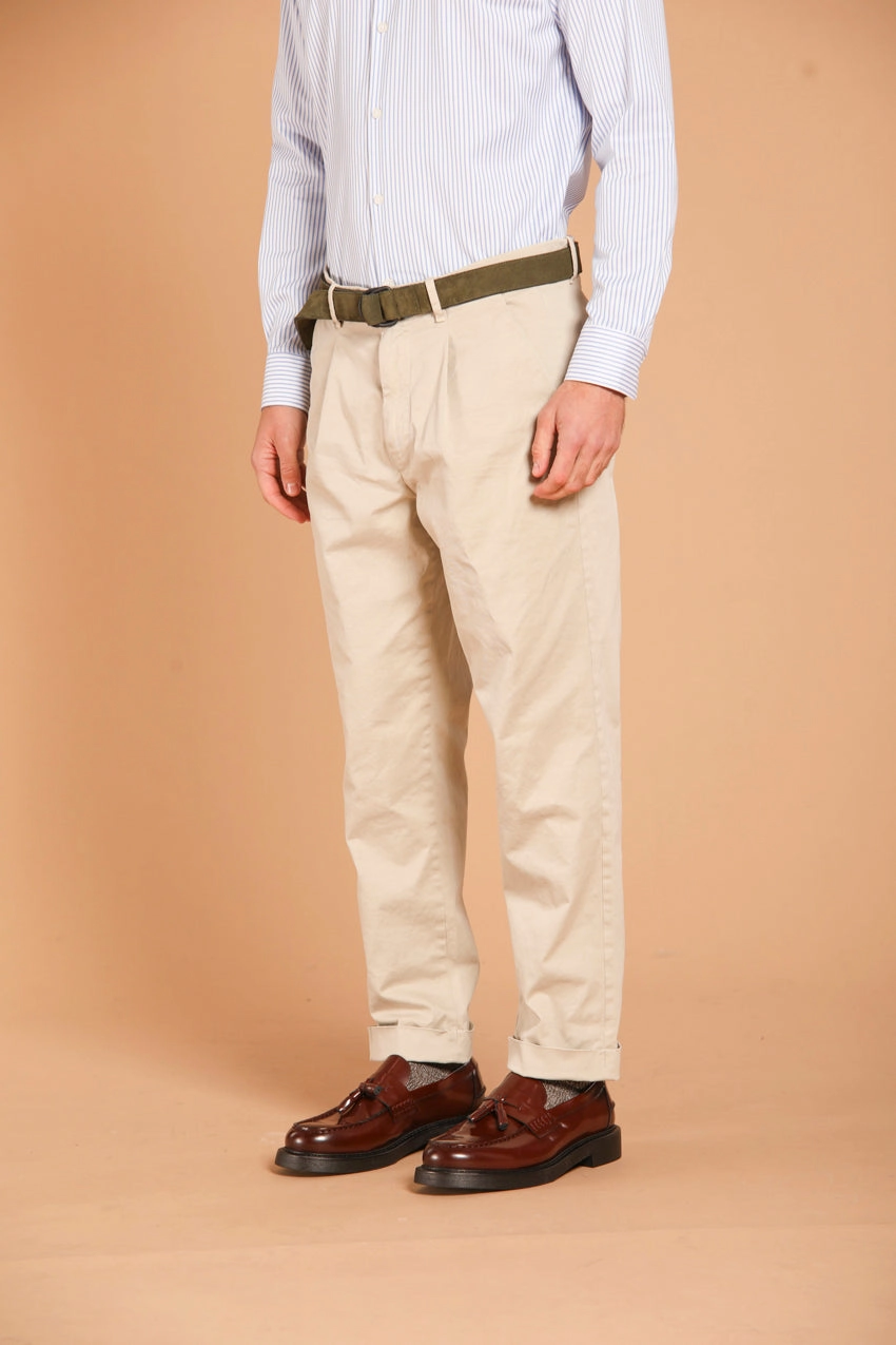 Pinces 22 men's chino pants in gabardine relaxed fit