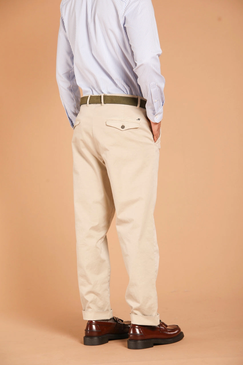 Pinces 22 men's chino pants in gabardine relaxed fit