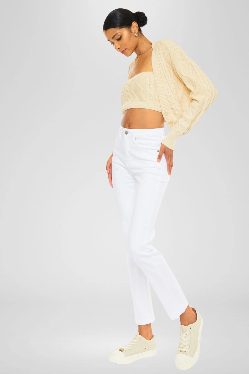 Piper Essentials High Rise Slim Straight Leg Jeans