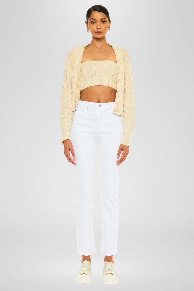 Piper Essentials High Rise Slim Straight Leg Jeans
