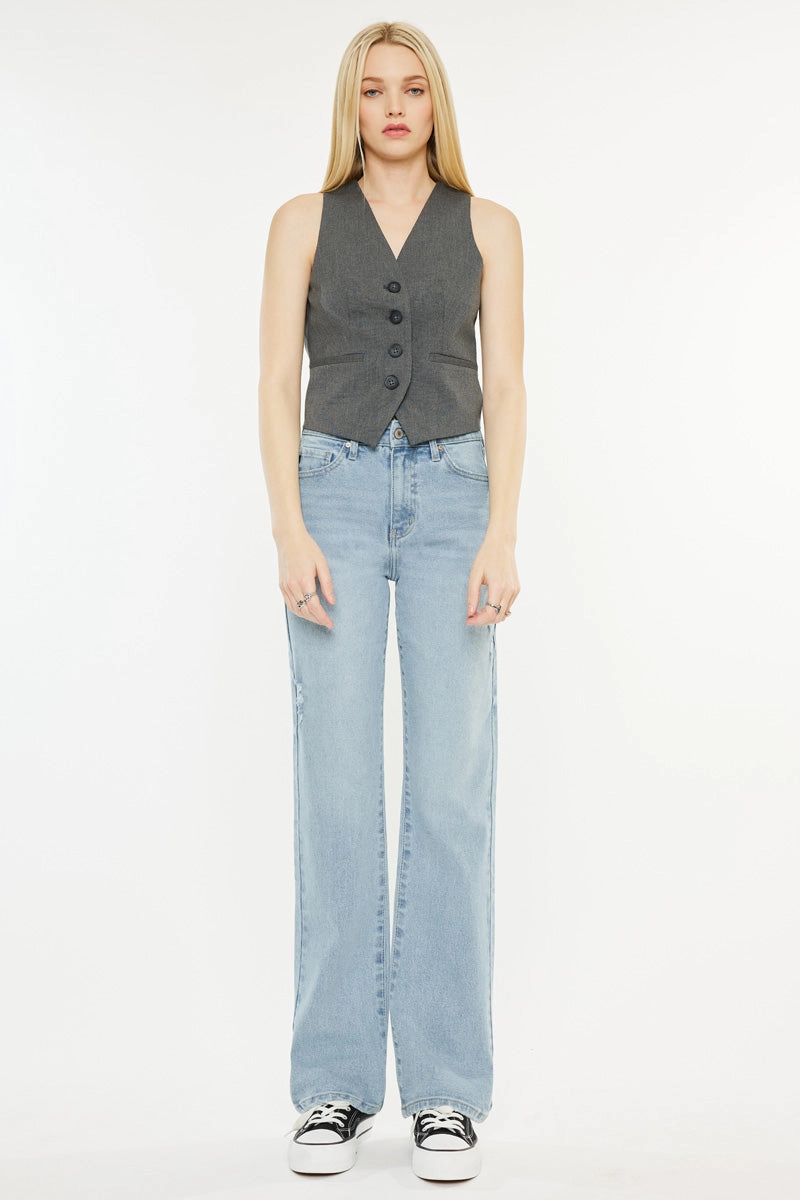 Princess High Rise True Straight Leg  Jeans