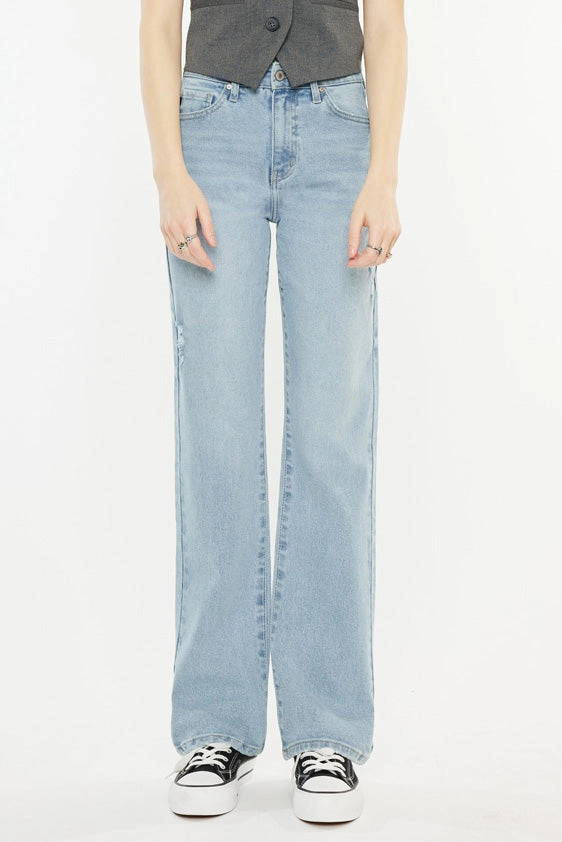 Princess High Rise True Straight Leg  Jeans