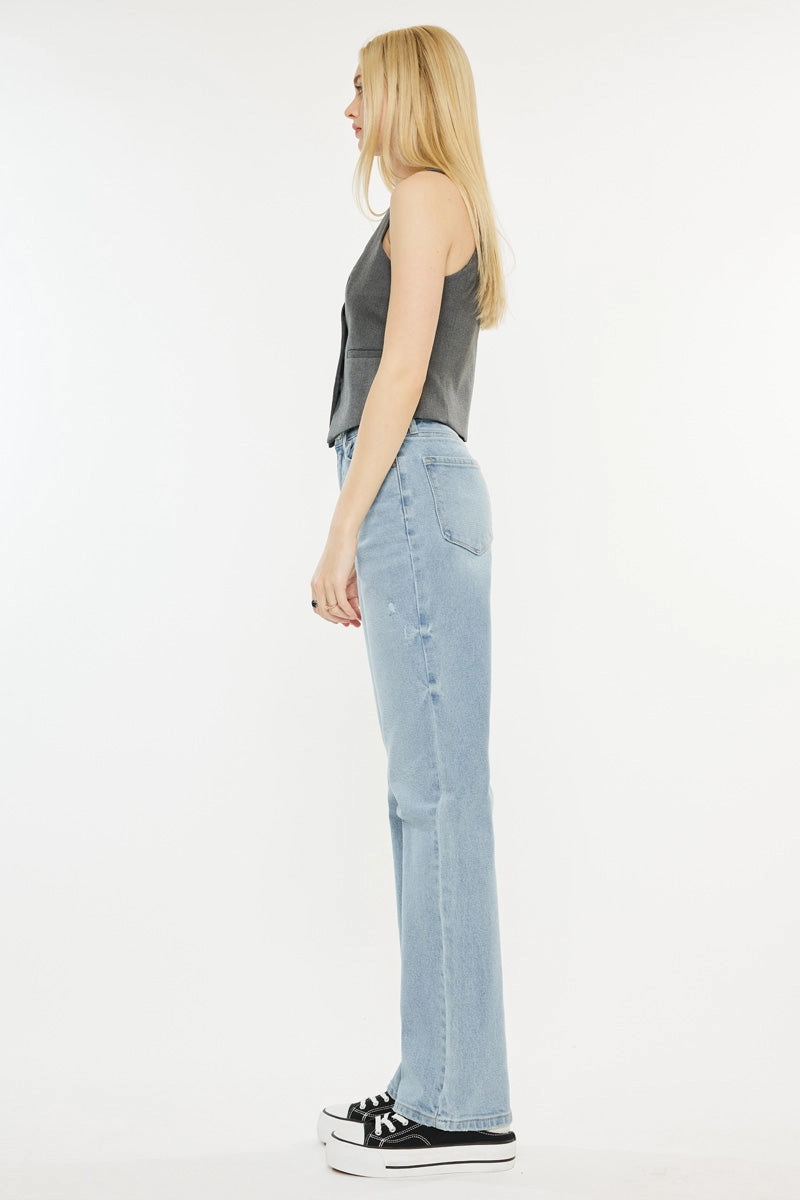 Princess High Rise True Straight Leg  Jeans
