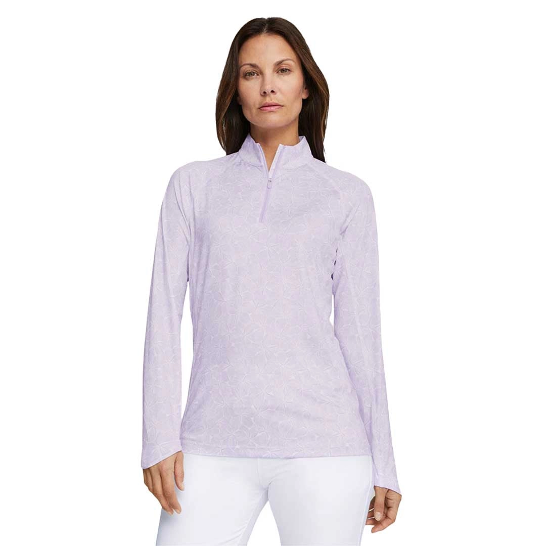 Puma - Women's You-V Plumeria 1/4 Zip Sweater (622788 02)