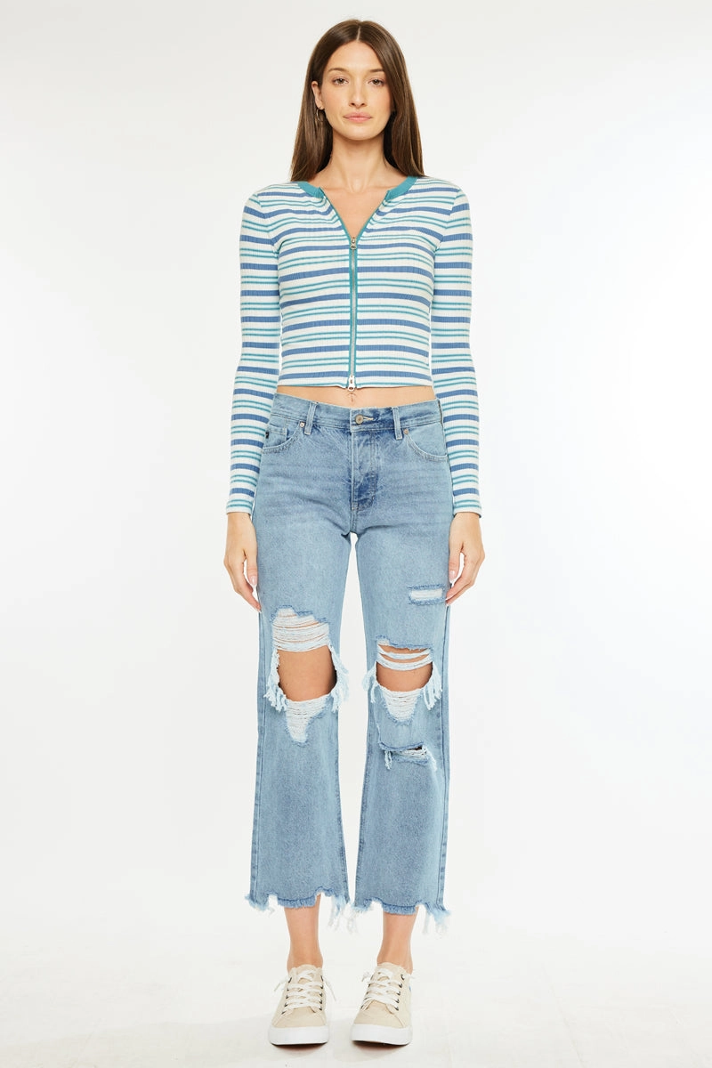 Rania High Rise Straight Leg Jeans