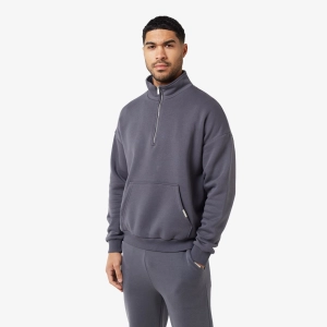 Relaxed Fit 1/4 Zip Fleece | Graphite