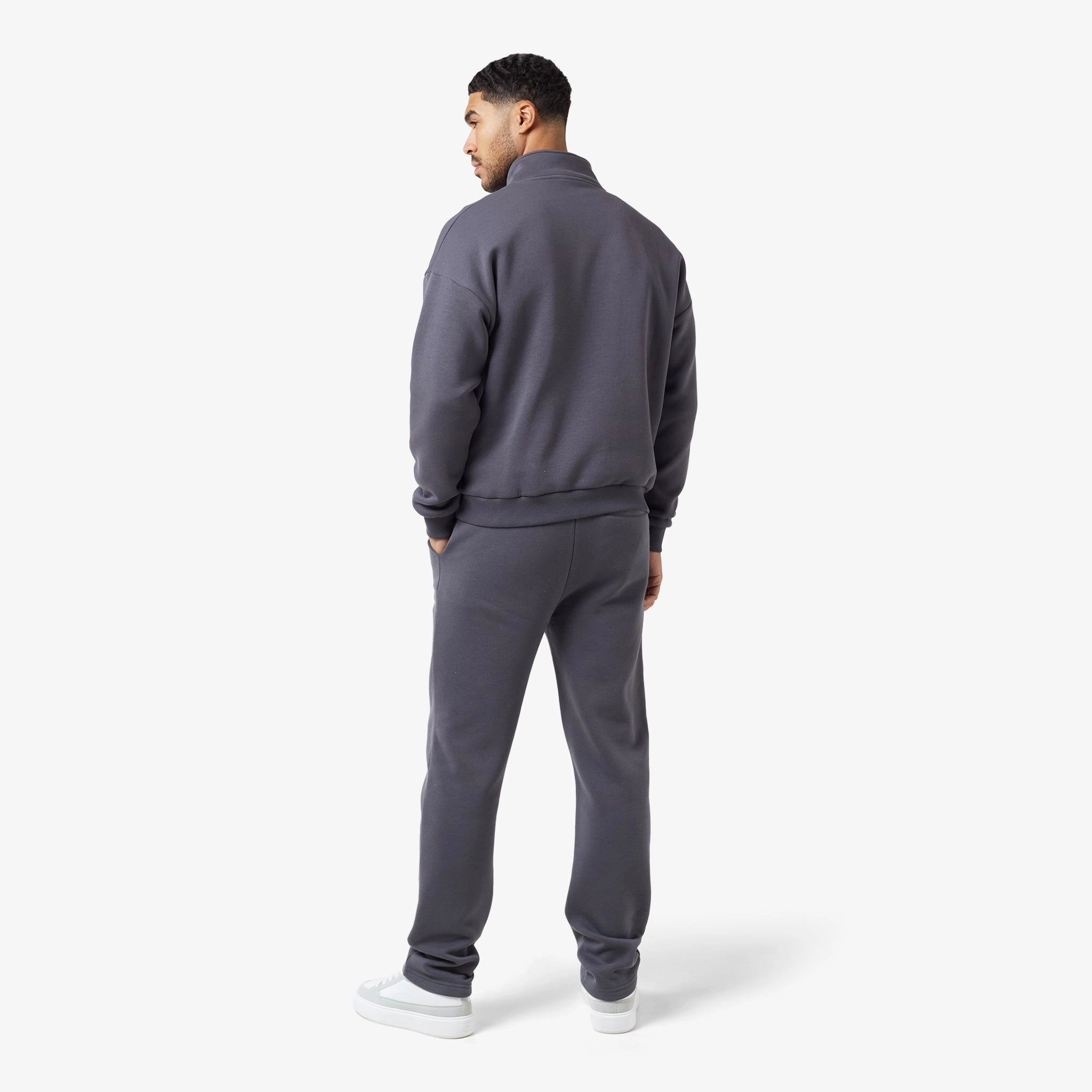 Relaxed Fit 1/4 Zip Fleece | Graphite
