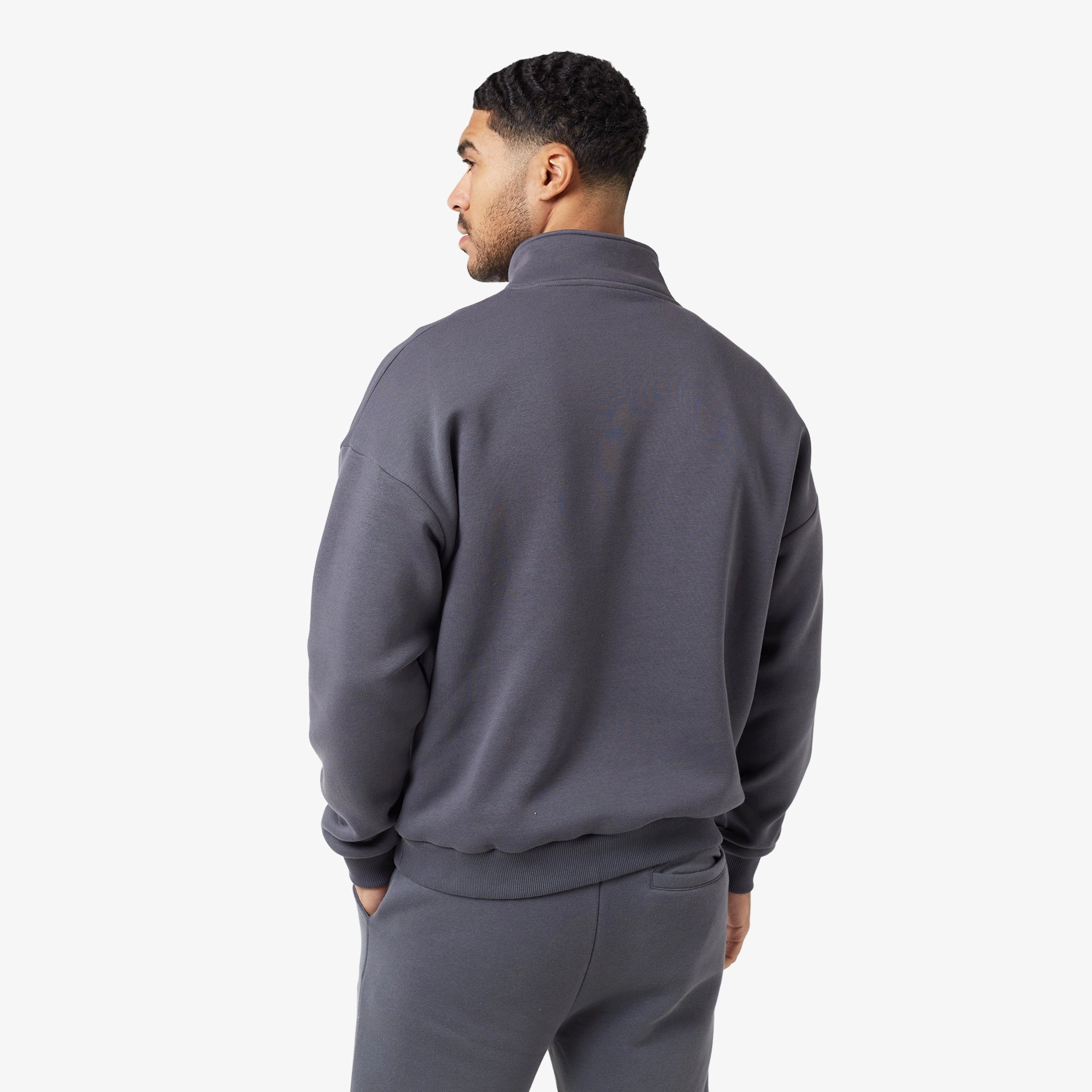 Relaxed Fit 1/4 Zip Fleece | Graphite