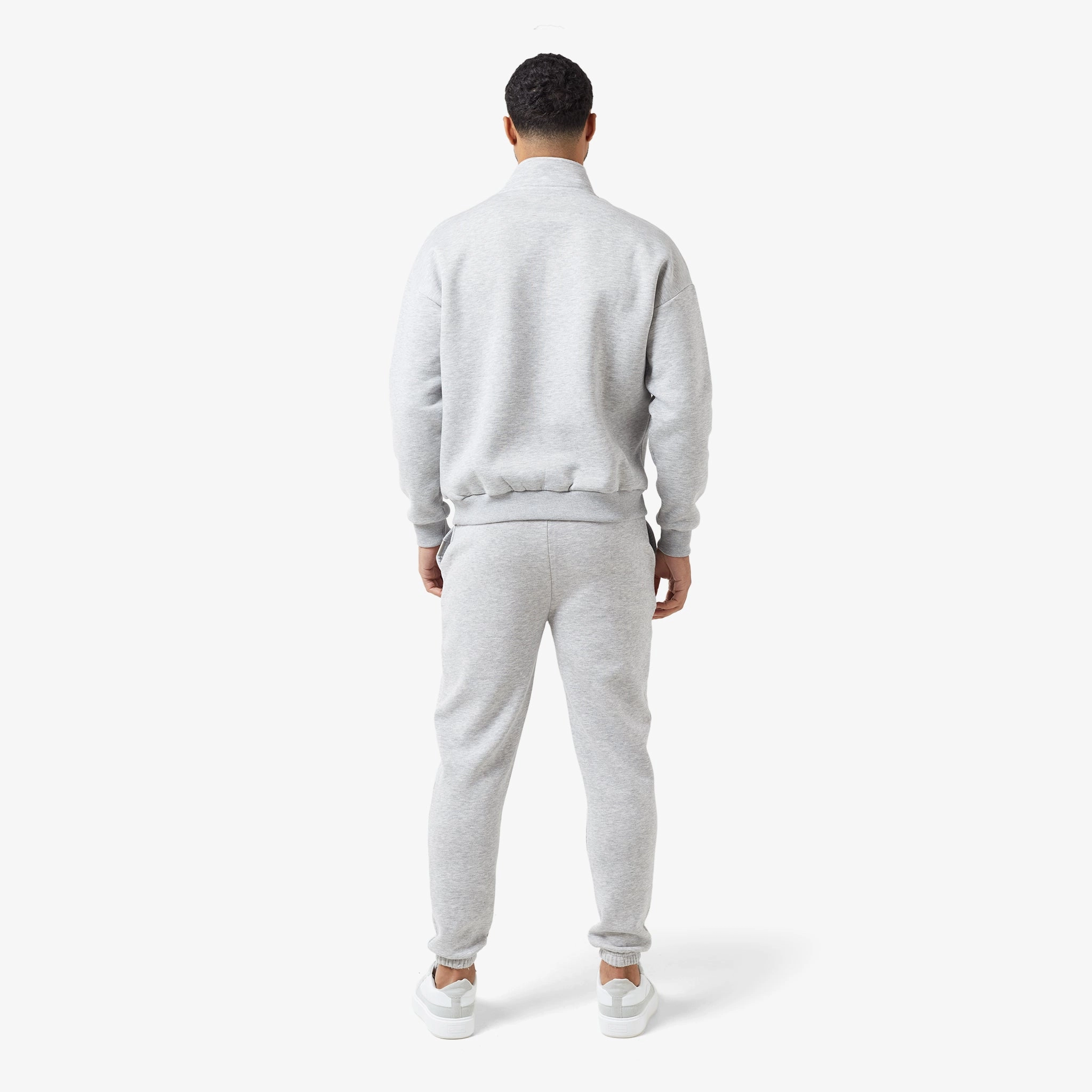 Relaxed Fit Cuffed Jogger | Grey Marl