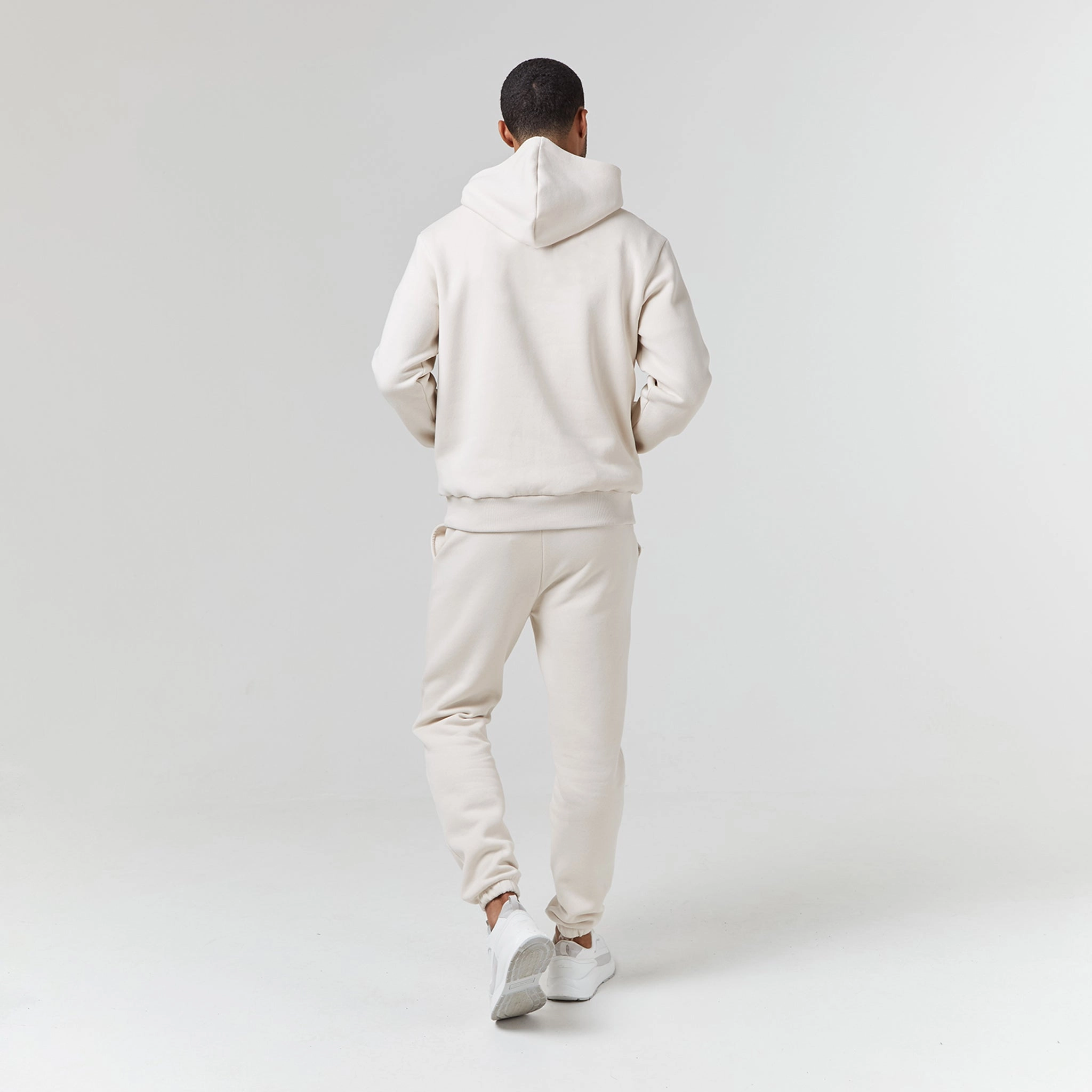 Relaxed Fit Cuffed Jogger | Light Stone