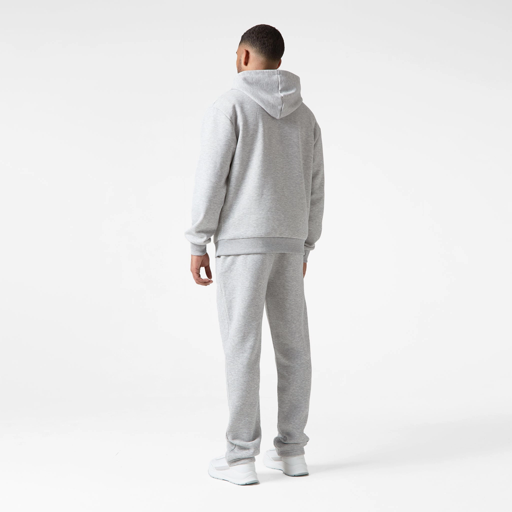 Relaxed Fit Hoodie | Grey Marl