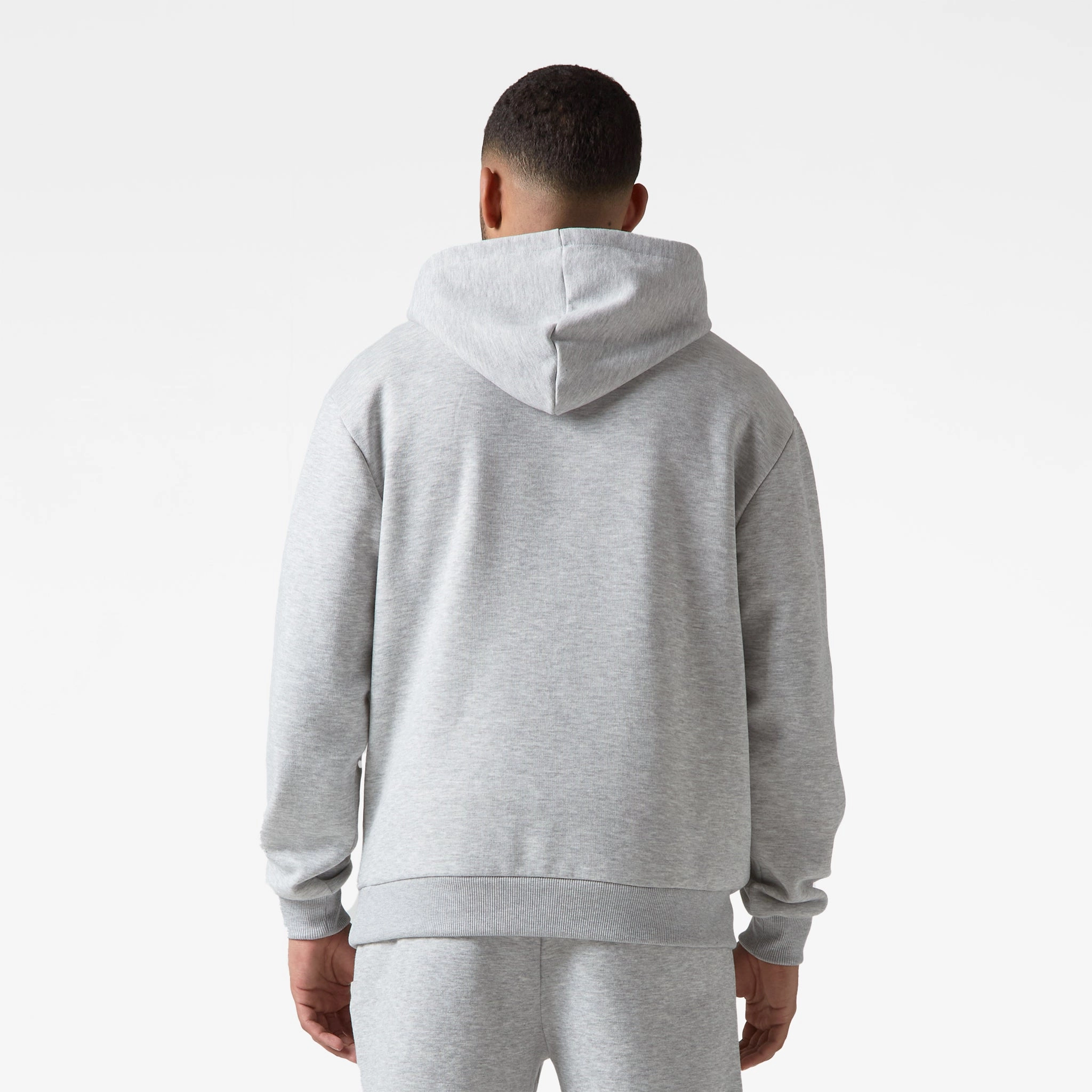 Relaxed Fit Hoodie | Grey Marl