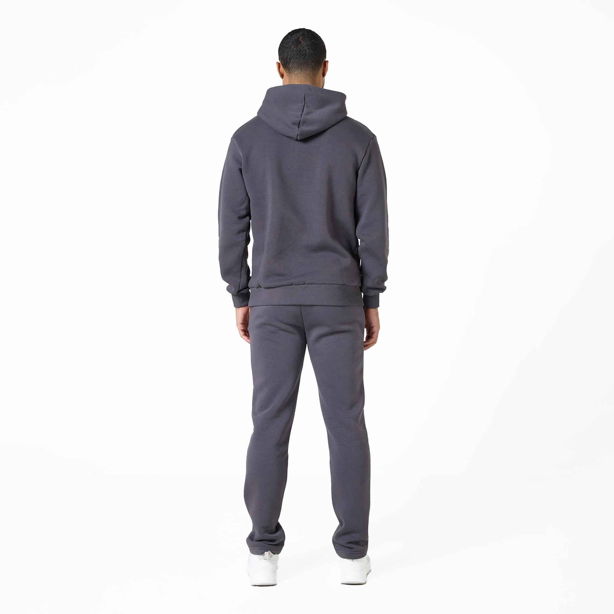 Relaxed Fit Open Hem Jogger | Dark Grey